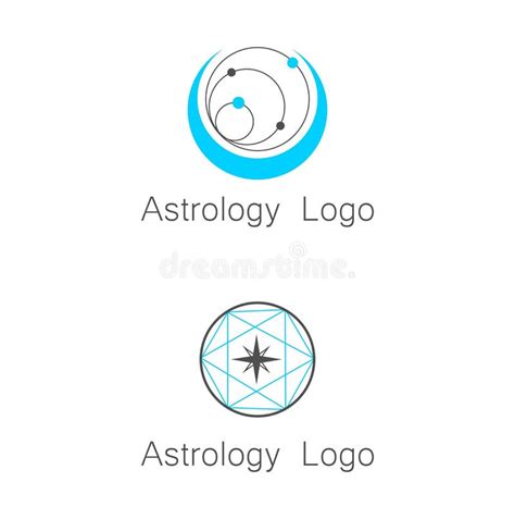 Astrology Logos Set stock vector. Illustration of fortunetelling - 204806247