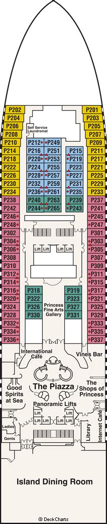 Caribbean Princess Deck Plans: Ship Layout, Staterooms & Map - Cruise Critic