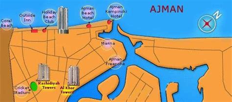 Ajman Map