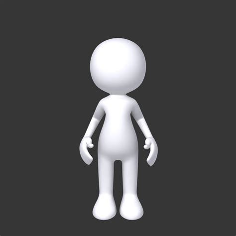 Stickman character 3D - TurboSquid 1570215