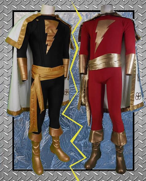 Shazam (or) Black Adam Costume | Shazam, Adam costume, Dc cosplay