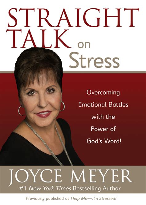 Straight Talk on Stress by Joyce Meyer | Hachette Book Group