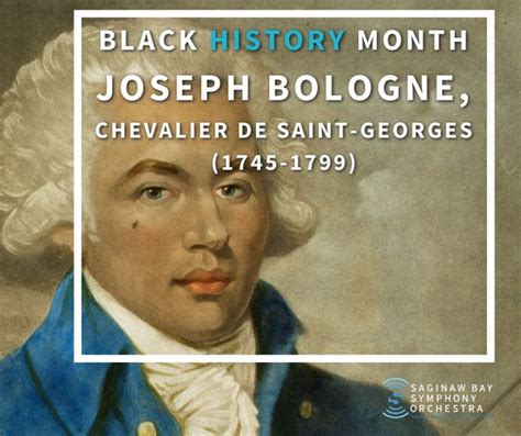 Joseph Bologne, Chevalier de Saint-Georges | Saginaw Bay Symphony Orchestra