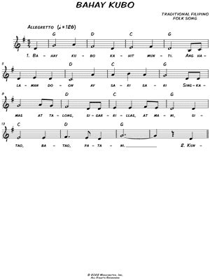 "Bahay Kubo" Sheet Music - 17 Arrangements Available Instantly - Musicnotes