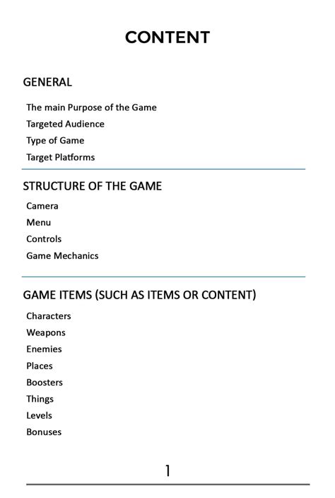 How to Write a Game Design Document? – What is GDD? - Gameplay Developer