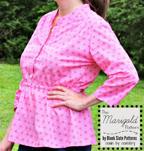 sewVery: Marigold Peplum Blouse