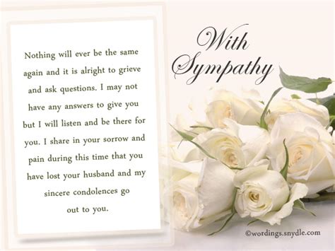 Sympathy Messages for Loss of Husband – Wordings and Messages