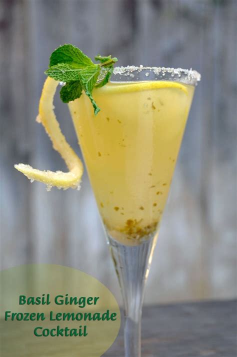 Recipe: Basil Ginger Frozen Lemonade Cocktail