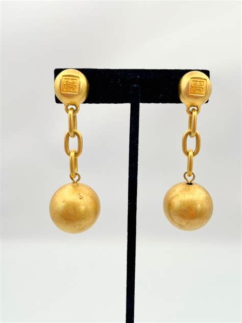 givenchy vintage earrings gold - Gem