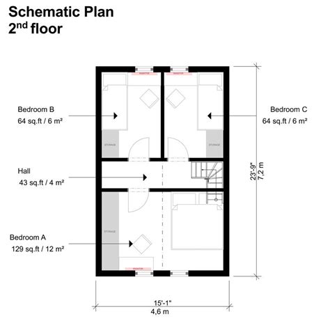 Small 3 Bedroom House Plans- Pin-Up Houses