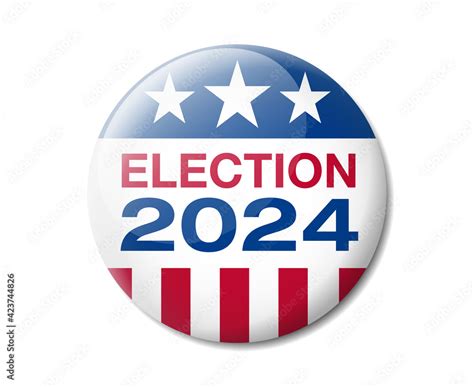 Vector illustration of a badge for the 2024 American presidential election Stock Vector | Adobe ...