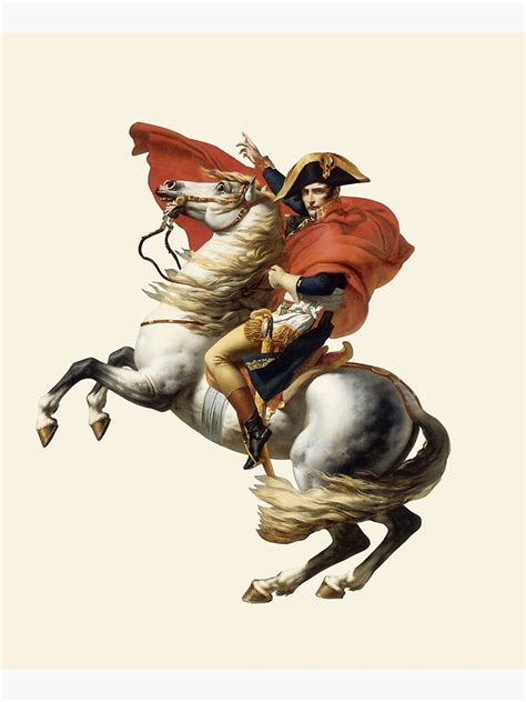 "Napoleon Crossing the Alps" Mounted Print for Sale by warishellstore | Redbubble