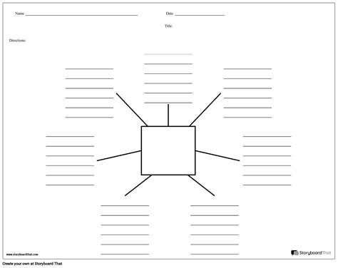 Spider Map Template