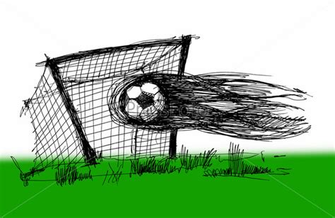 Football Goal Sketch at PaintingValley.com | Explore collection of ...