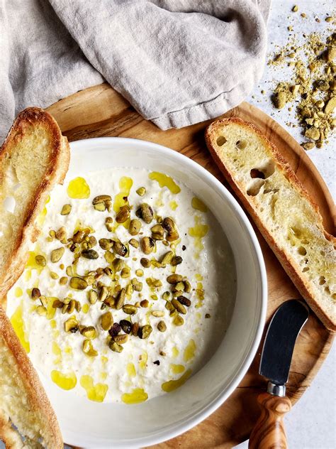 Stracciatella with Pistachios, Olive Oil, and Sea Salt - Wholesomm