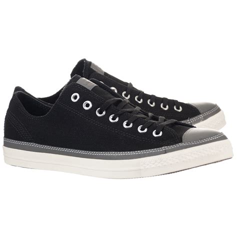 Converse Chuck Taylor Ox Black Gum Low Top Canvas Fashion Sneaker 12M ...