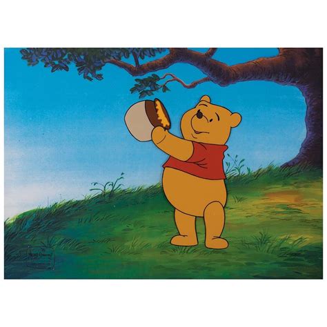 Winnie the Pooh production cel from The New Adventures of Winnie the Pooh