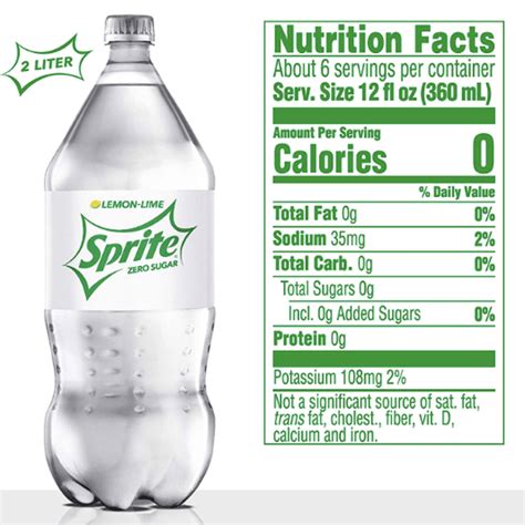 Sprite Zero Sugar, 2 L Bottle - Water Butlers