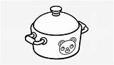 Stove Pot Coloring Page sketch template