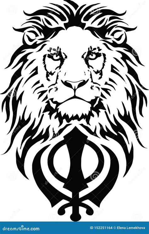 The Lion And The Most Significant Symbol Of Sikhism - Sign Of Khanda ...