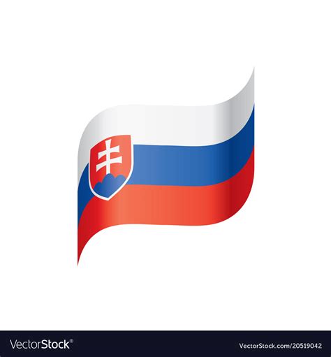 Slovakia flag Royalty Free Vector Image - VectorStock