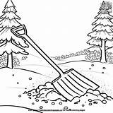 Snow Shovel Coloring Pages sketch template