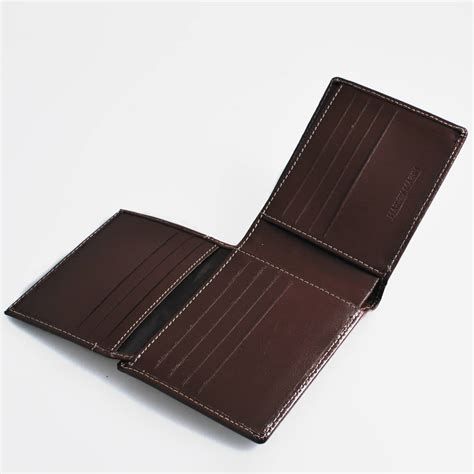 Logo Engraved Personalised Brown Wallet