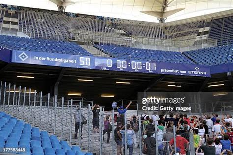 Hamburger Sv Stadium Clock Shows Historic Moment 50 Years Of Bundesliga ...