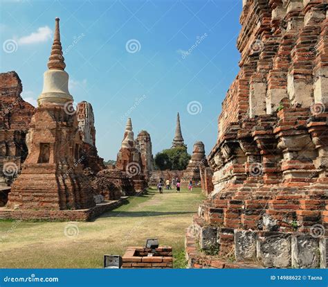 Ruins of Ayutthaya stock photo. Image of tourism, ruins - 14988622