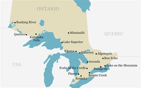 Map Of Southern Ontario Provincial Parks | DelbertLavina