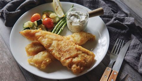 Beer Battered Fish and Chips with Tartare Sauce - The Bakeanista