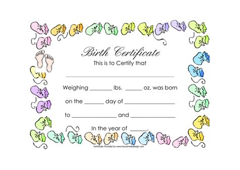 Birth Certificate Template - Boots Frame Download Printable PDF | Templateroller