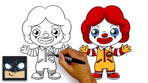 How To Draw Ronald McDonald 🍔🍟🥤Cartooning 4 Kids - YouTube