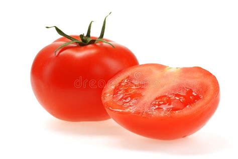 Red tomato stock photo. Image of green, healthy, stem - 13329362