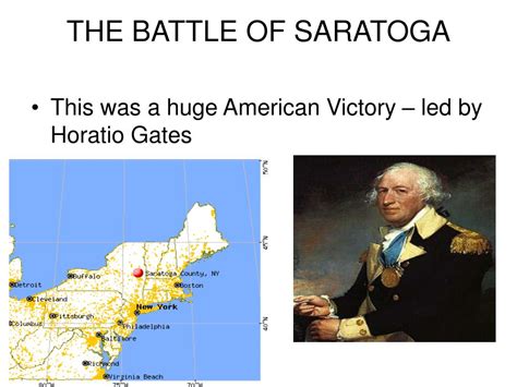 PPT - THE BATTLE OF SARATOGA PowerPoint Presentation, free download ...