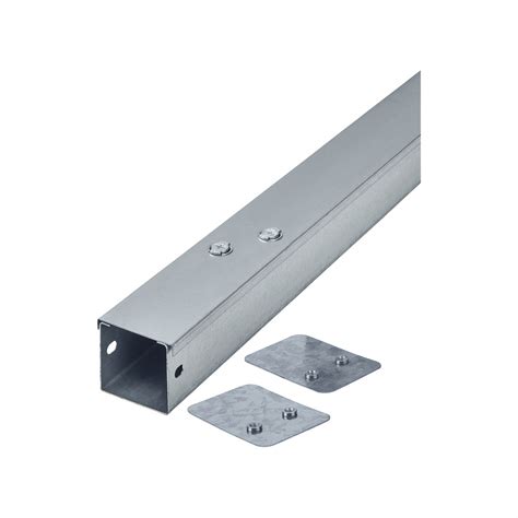 Trench Steel Trunking - 100 x 100 x 3000mm - Galvanised | ElectricalDirect