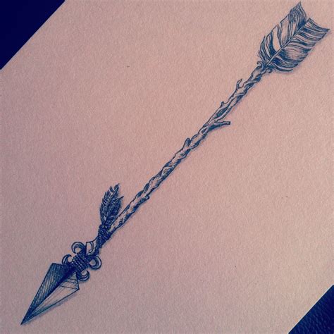 Pin on My sketches | Arrow tattoo design, Arrow tattoos, Feather tattoos