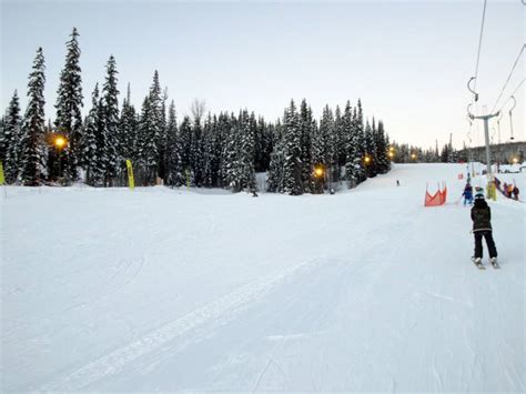 Night Skiing Sun Peaks - Night skiing resort Sun Peaks Village Platter