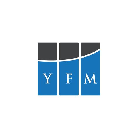 YFM letter logo design on white background. YFM creative initials ...