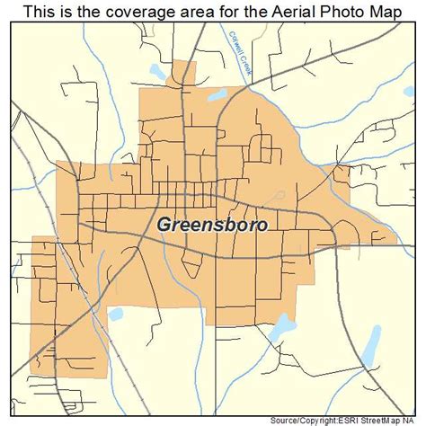 Aerial Photography Map of Greensboro, AL Alabama