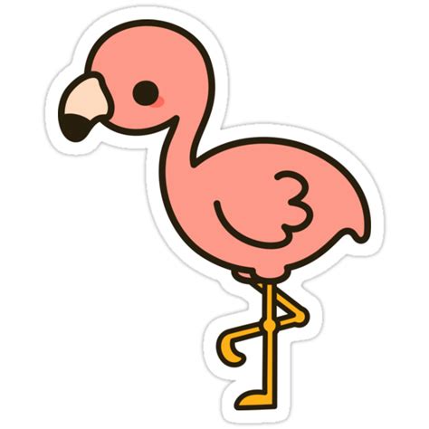 "Cute flamingo" Stickers by peppermintpopuk | Redbubble