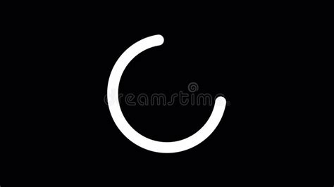 Animated Circle Loading Design Element. Alpha Channel Stock Footage - Video of element ...