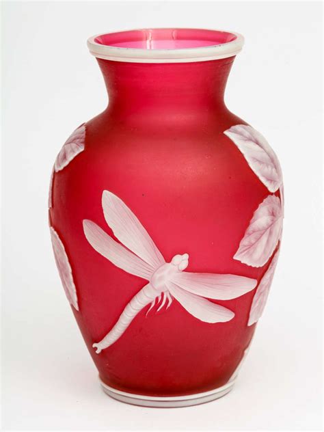 Thomas Webb Cameo Glass Vase Antique | Home > Furniture > Decorative Objects > Vases and Vessels ...