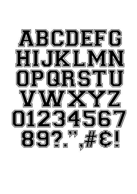 Varsity Font Svg, Varsity Letter Svg, Varsity Alphabet Svg,Sports Font ...