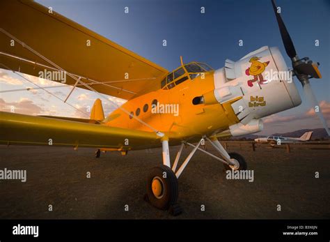 Antonov An-2 biplane Stock Photo - Alamy