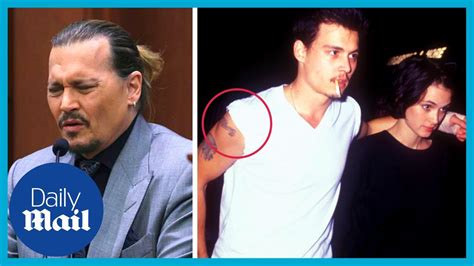 Johnny Depp says Amber Heard didn't like his Winona Ryder tattoo - YouTube