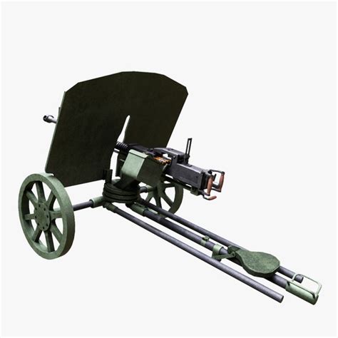 3D DShK Machine Gun model - TurboSquid 1888277