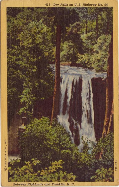 Postcards from My Attic: Dry Falls Between Highlands and Franklin, N.C.