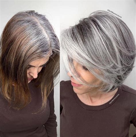 ᒍᗩᑕK ᗰᗩᖇTIᑎ on Instagram: “Brassy damaged hair to healthy icy silver. I ...