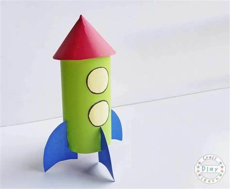 Homemade Rocket Craft For Kids - Craft Play Learn